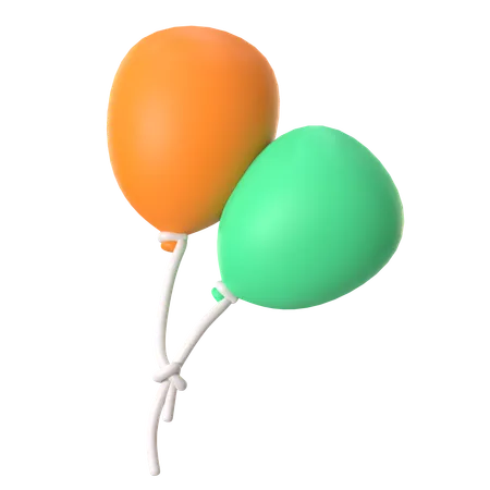 Party Balloons  3D Icon