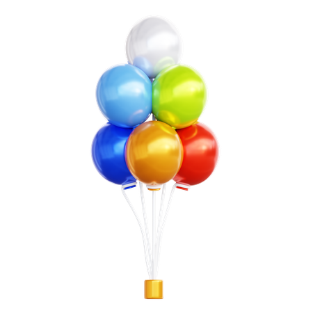 Party Balloons  3D Icon