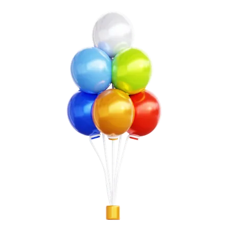 Party Balloons  3D Icon