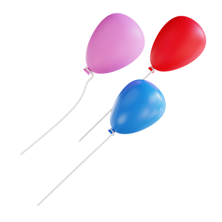 Party Balloons 3D Icon