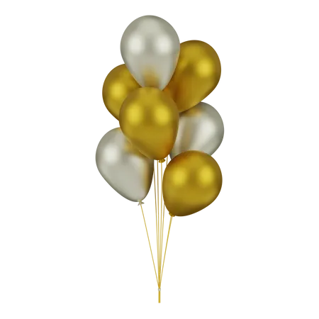 Bunch Of Balloons 3D Icon