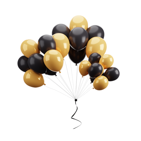 Party Balloons decor  3D Icon