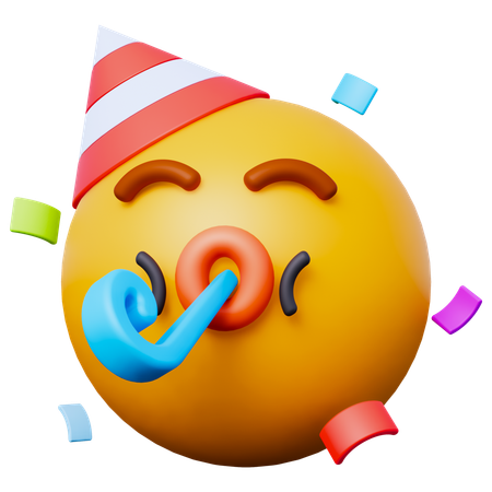 Party Birthday Emoji  3D Icon
