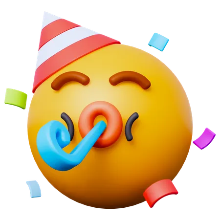Party Birthday Emoji  3D Icon