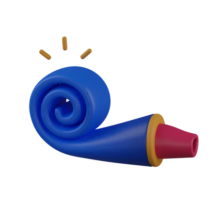 Party Blower  3D Icon