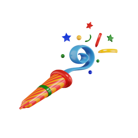 Party Blower  3D Icon