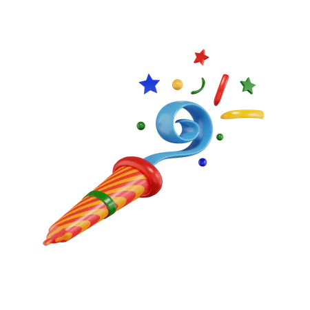 Party Blower  3D Icon