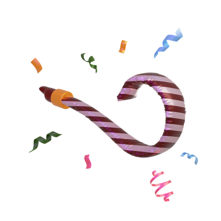 Party Blower  3D Icon