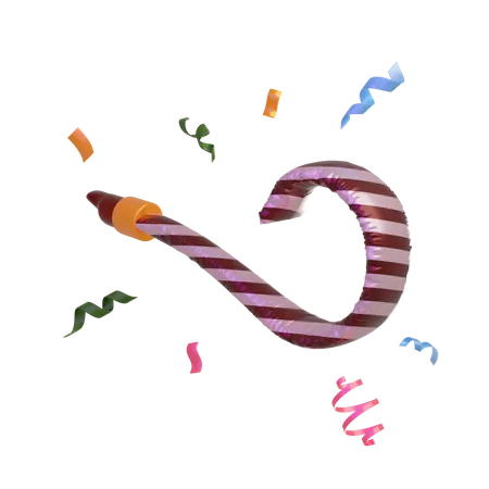 Party Blower  3D Icon