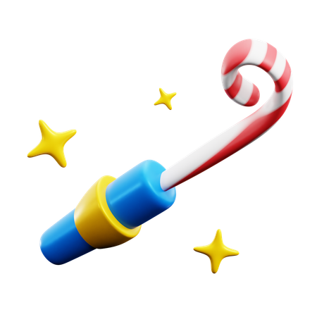 Party Blower  3D Icon