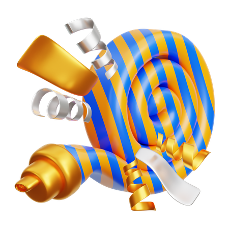 Party Blower  3D Icon