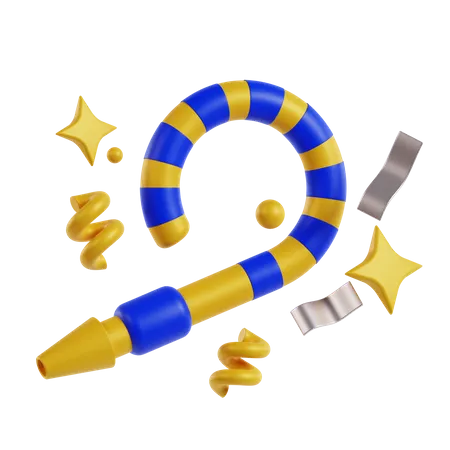 Party Blower  3D Icon