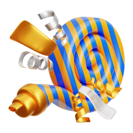 Party Blower  3D Icon