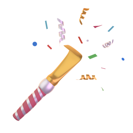 Party Blower  3D Icon