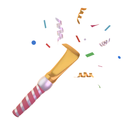 Party Blower  3D Icon