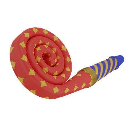 Party Blower  3D Icon