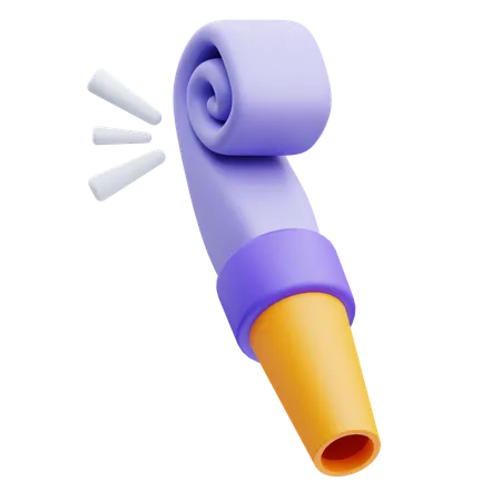 Party Blower  3D Icon