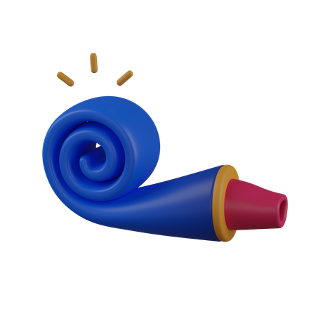 Party Blower  3D Icon