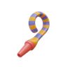 party blower emoji 3d