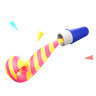 party blower 3d logo