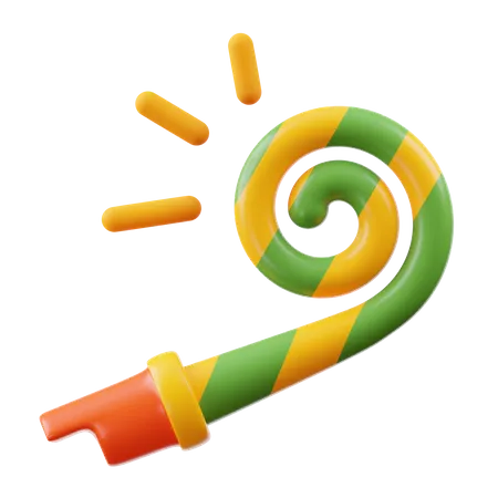 Party_blower 3D Icon