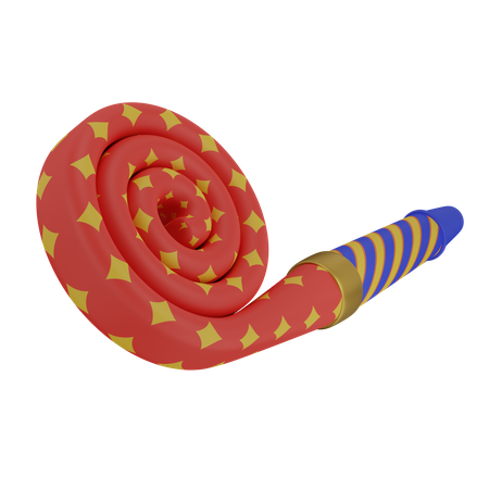 Party Blower  3D Icon