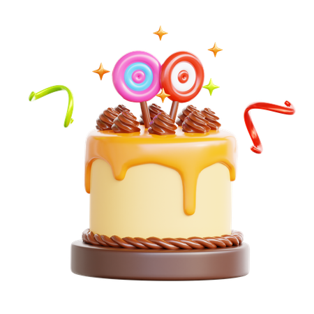 Party Cake  3D Icon