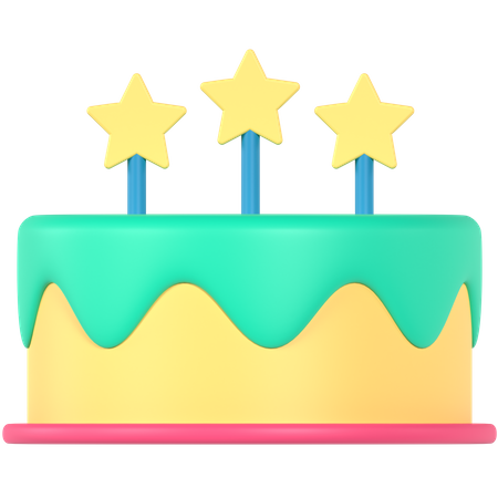 Party Cake  3D Icon