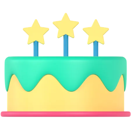 Party Cake  3D Icon