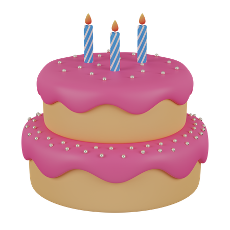 Party Cake  3D Icon