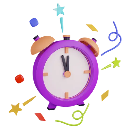 Party Clock  3D Icon