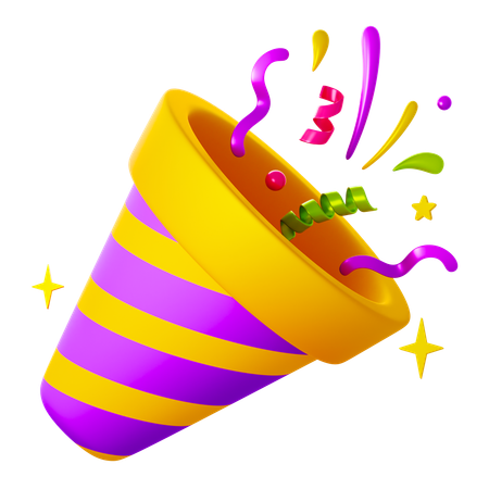 Party Confetti  3D Icon