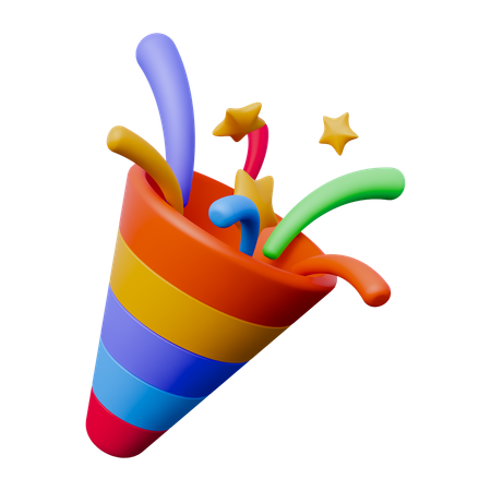 Party Confetti  3D Icon