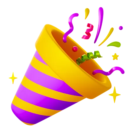 Party Confetti  3D Icon