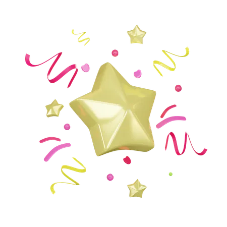 Party Confetti  3D Icon