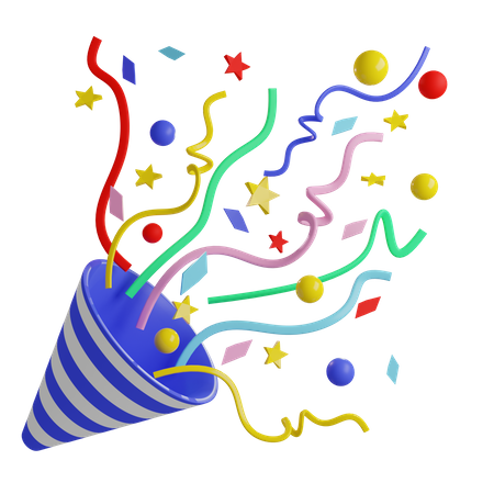 Party Confetti  3D Icon