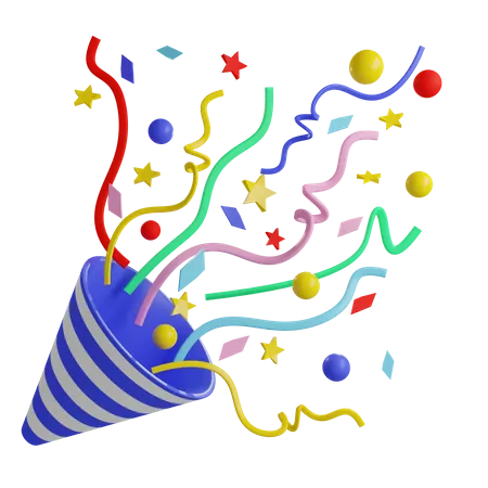 Party Confetti  3D Icon