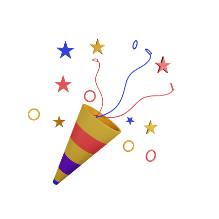 Party Confetti  3D Icon
