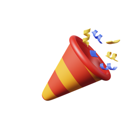 Party Confetti  3D Illustration