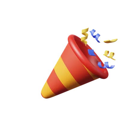 Party Confetti  3D Illustration