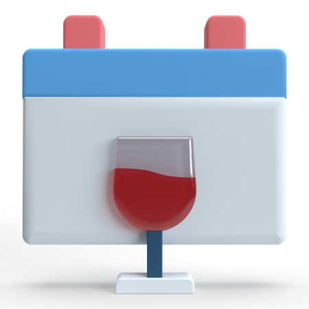 Party Date  3D Icon