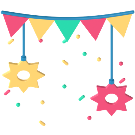 Party Decoration  3D Icon