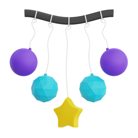 Party Decorations  3D Icon