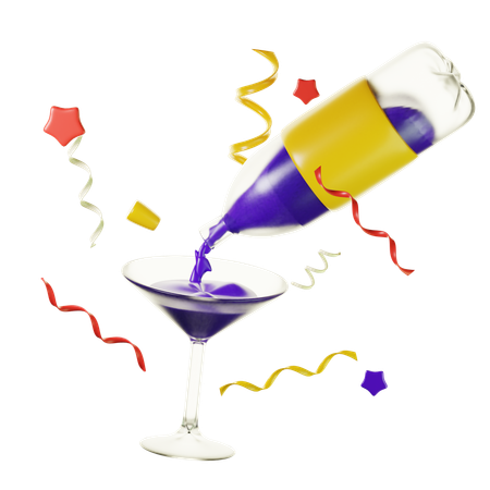 Party Drink  3D Icon