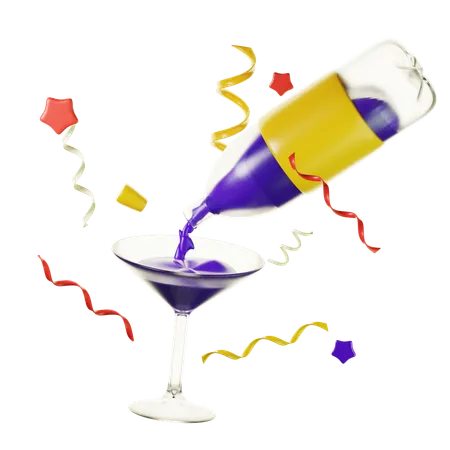 Party Drink  3D Icon