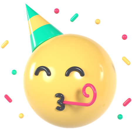 Party Emoji 3D Icon