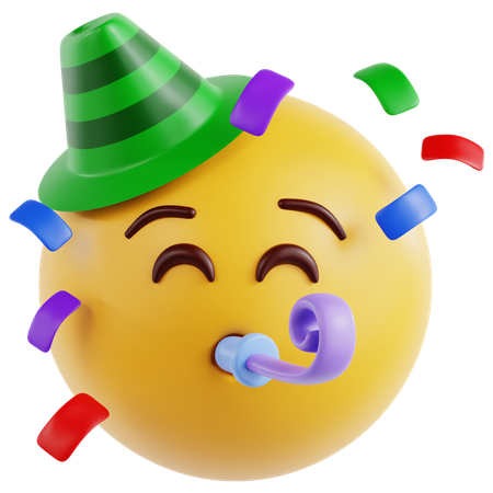 Party Face  3D Icon