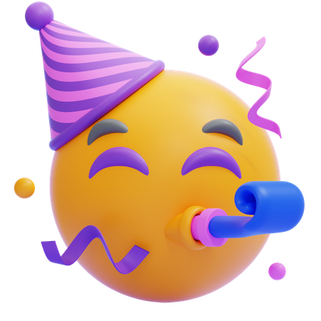 파티 얼굴 이모티콘  3D Icon
