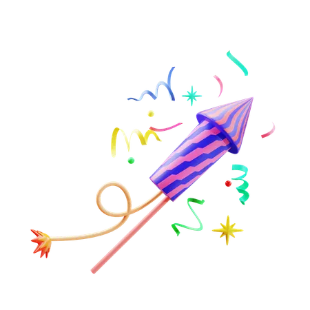 Party Firecracker  3D Icon
