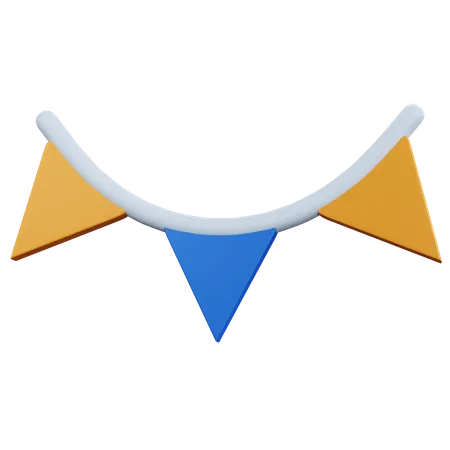 Party Flag 3D Icon